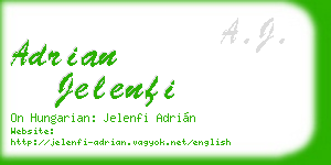 adrian jelenfi business card
