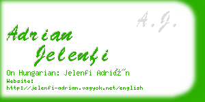 adrian jelenfi business card